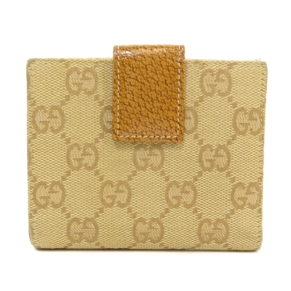 Gucci fold Wallet Canvas GG Bi Black